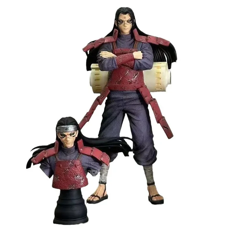 27cm  Bust Naruto Figure Uchiha Madara Senju Hashirama Action Figurine Two Heads Pvc Statue Collectible Gifts Model Toys Gifts