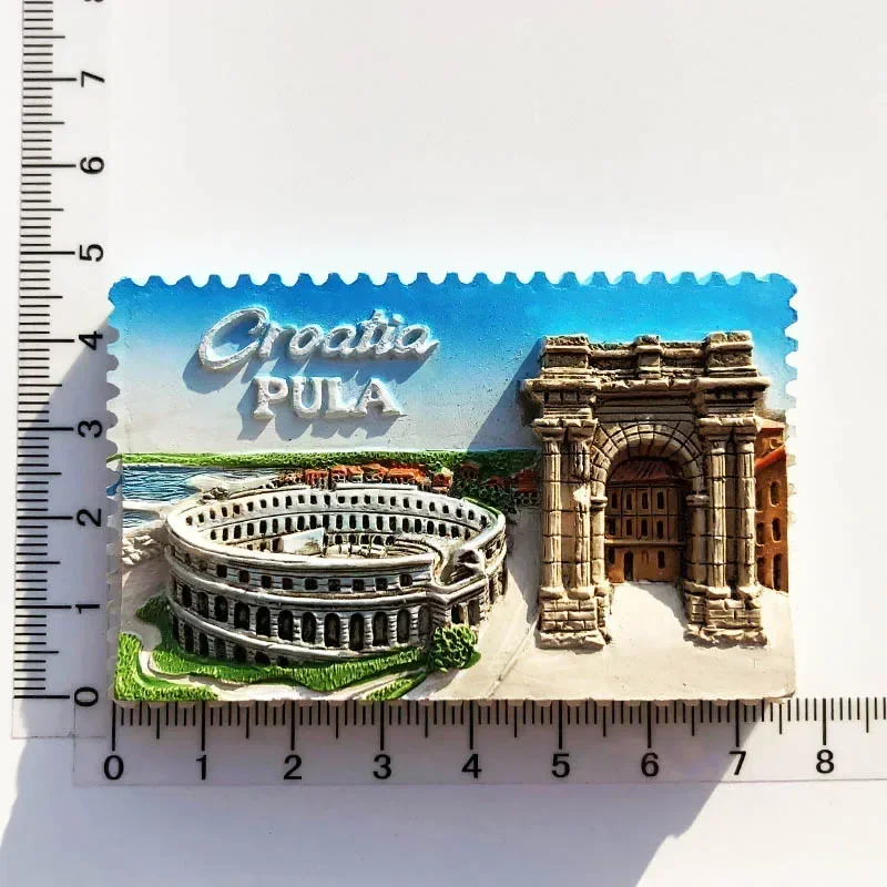 Croacia Fridge Magnet Kroatie Tourist Souvenir Mediterranean Split Trogir Hvar Trogir Magnetic Refrigerator Stickers Croatia Map