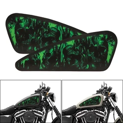 Motorcycle Fuel Gas Tank Stickers Waterproof Protect Pads Decals for Harley Sportster XL 883 1200 Softail Dyna Bobber
