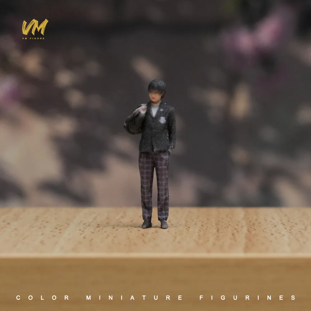 Miniaturfigur im Maßstab 1/64 Coole Business-Kleidung für junge Männer und Frauen 3D-Druck Mini-Puppe für Automodell-Dekoration und Ausstellung – Detail 9