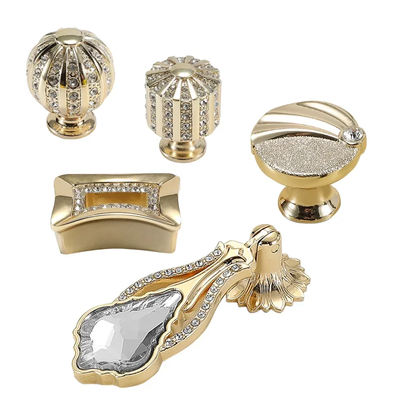 

Декоративные ручки для шкафов с кристаллами, из цинкового сплава, для изголовья кровати/ящиков/кухонных шкафов, мебельные ручки
