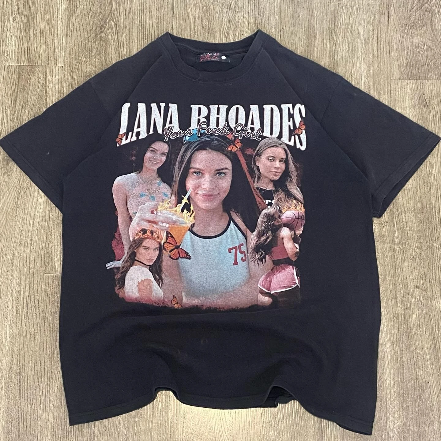 Lana Rhoade Grafik-T-Shirts Harajuku Gothic Streetwear Y2k Tops Pro Choice Übergroßes T-Shirt Paar-Vintage-Herrenkleidung