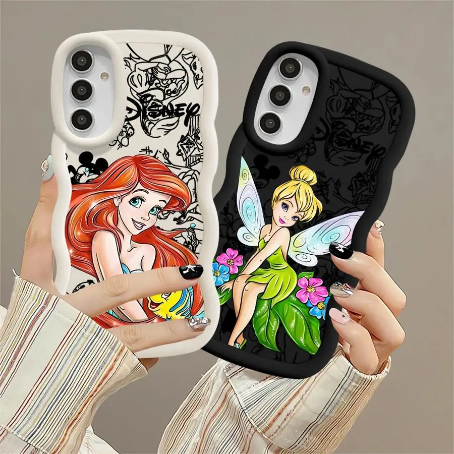 สําหรับ Samsung Galaxy A03 A20 A50 A51 A54 A02 A05 A04 A06 A55 A56 A73 ฝาครอบโทรศัพท์นุ่ม Disney Princess
