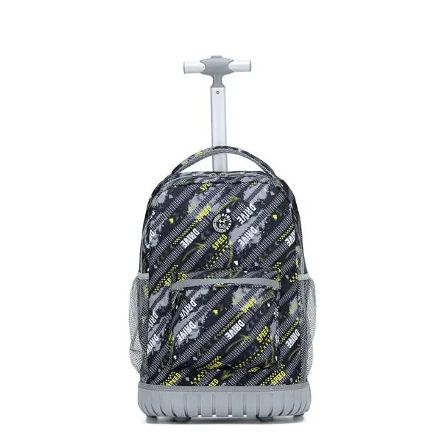 18 inch School trolley backpack Wheeled backpack Elementary  middle school students trolley bags children travel rolling bags