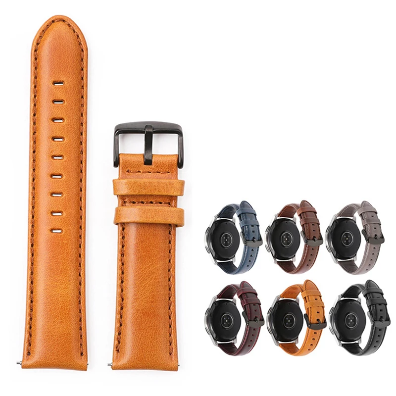 20mm 22mm Watch Band For Amazfit GTS/2/2e/3/GTS2 Mini/GTR 3 Pro/GTR2/47mm/42mm/stratos Leather Bracelet Correa Amazfit Bip Strap