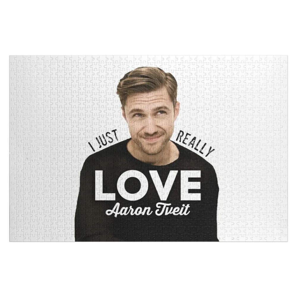 I just really love Aaron Tveit Jigsaw Puzzle Photo Wooden Boxes Custom Gift Animal Puzzle