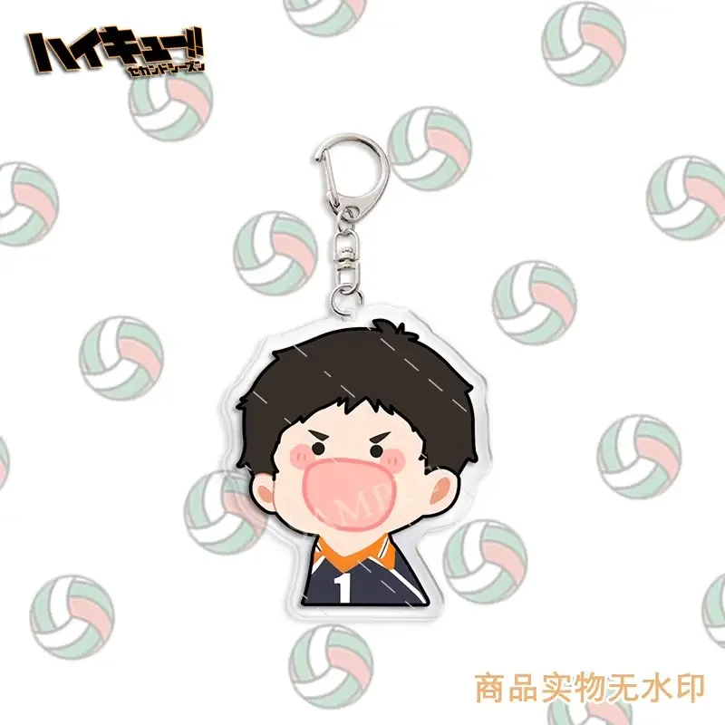 Anime Haikyuu!! Kozume Kenma Shoyo Hinata Cosplay Keychain Cartoon Student Backpack HD Pendant Ambitus