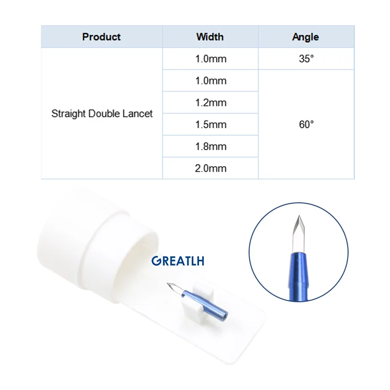 Titan Eye Ophthlamic Surgical Instruments Saphirmesserklinge oder Spitzen