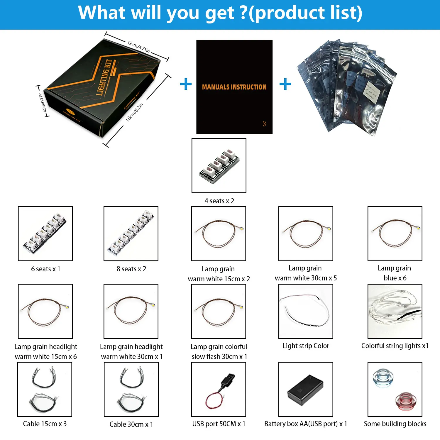Kit de iluminação LED LYBMTWF compatível com modelo de cabine de montanha de neve de inverno Lego10325 (NÃO inclui os tijolos de construção)
