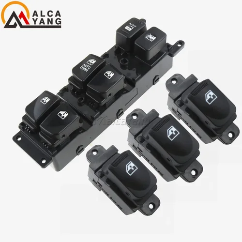 Imagen 2 del producto Para Hyundai Accent interruptor de ventana eléctrico Control maestro 2006 2007 2008 2009 2010 93580-1E000 93580 1E000 935801 E000