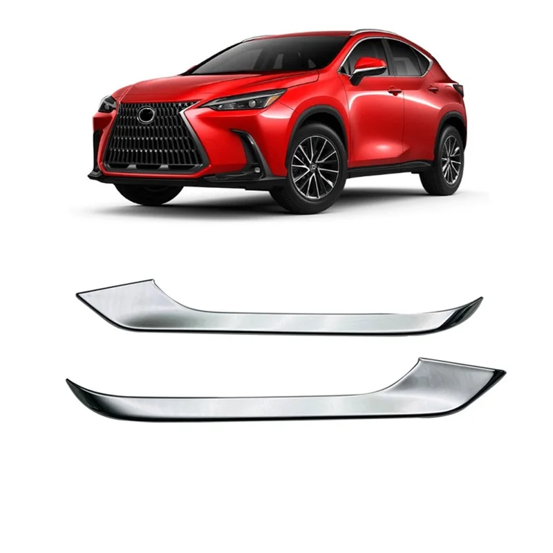 For LEXUS NX 260 NX350h 2022 2023 Front Fog Light Lamp Cover Trim ABS Chrome