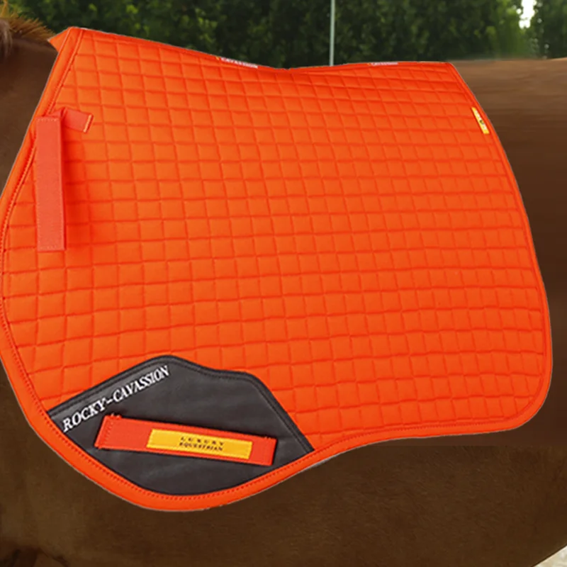 Cavassion Equestrian Saddle Pad with pocket white saddle pad navy riding horse saddle pad8112003