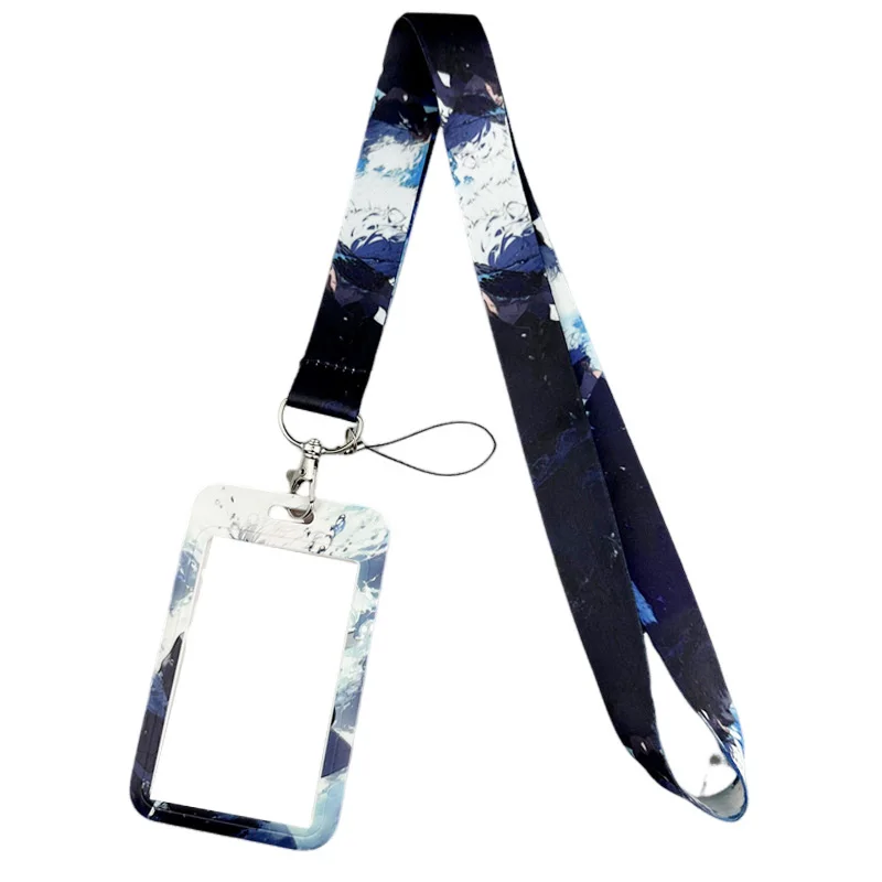 Jujutsu Kaisen Keychain Lanyards Id Badge Holder ID Card Pass Gym Mobile Phone Badge Holder Key Strap Webbings Ribbons Gifts