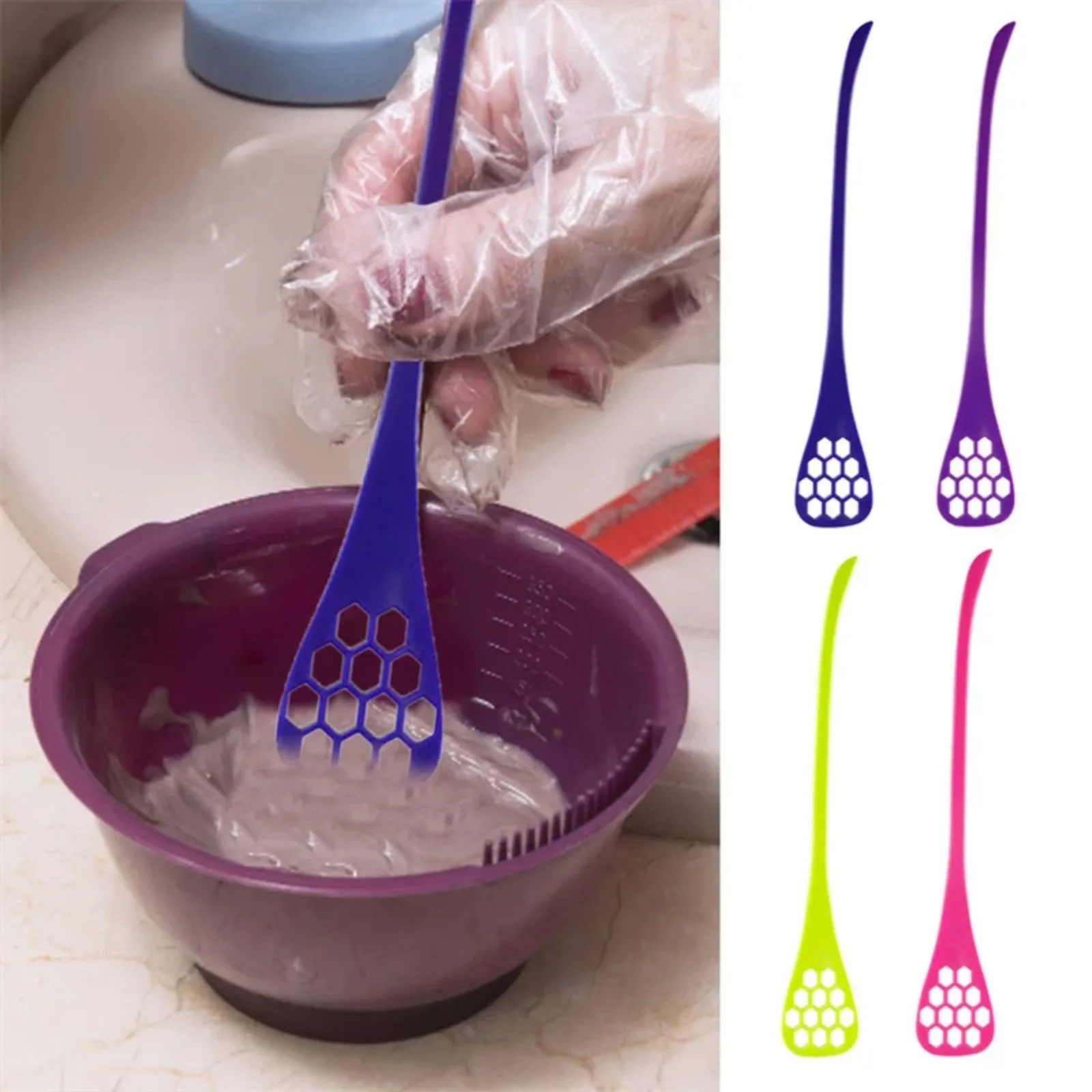 미용실 Pro Salon Hairdressing Dyeing Brush Stirrer Dye Cream Whisk Hair Color Mixer DIY Dyestuff Blender Barber Hair Styling Tool