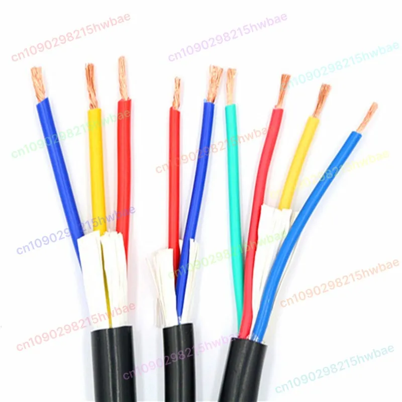 سلك مغلف ناعم RVV بمعايير وطنية 2 النوى 3 النوى 4 النوى * 0.3 0.5 0.75 1 1.5 2.5 سلك طاقة مربع