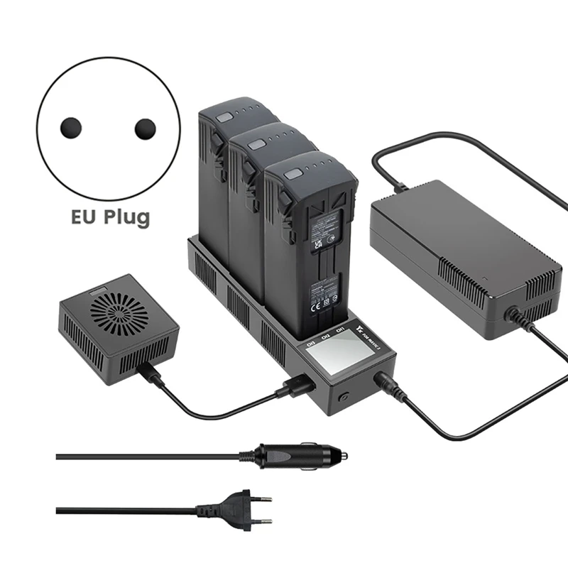 For DJI Mavic3/Mavic 3 Pro Drone Battery Charger Storage Charger Discharger Battery Charging -EU Plug