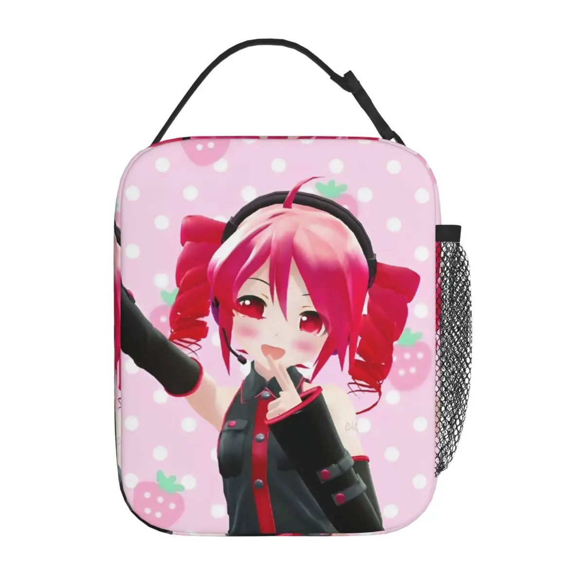 カサネ-テト-ボーカロイド-ガール-断熱ランチバッグ-クーラーバッグ-再利用可能-食事容器-大容量ランチボックス-トート-食品保存袋