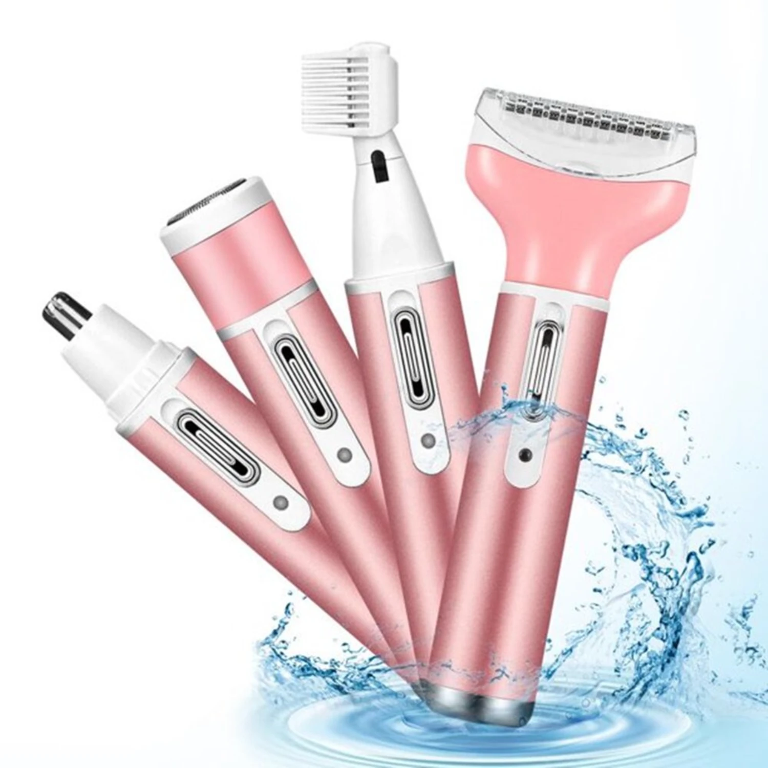 

in 1 Women Electric Shaver Rechargeable Waterproof Epilator Hair Shaver Lady'S Electric Trimmer Remover Razor For Bikini Area No