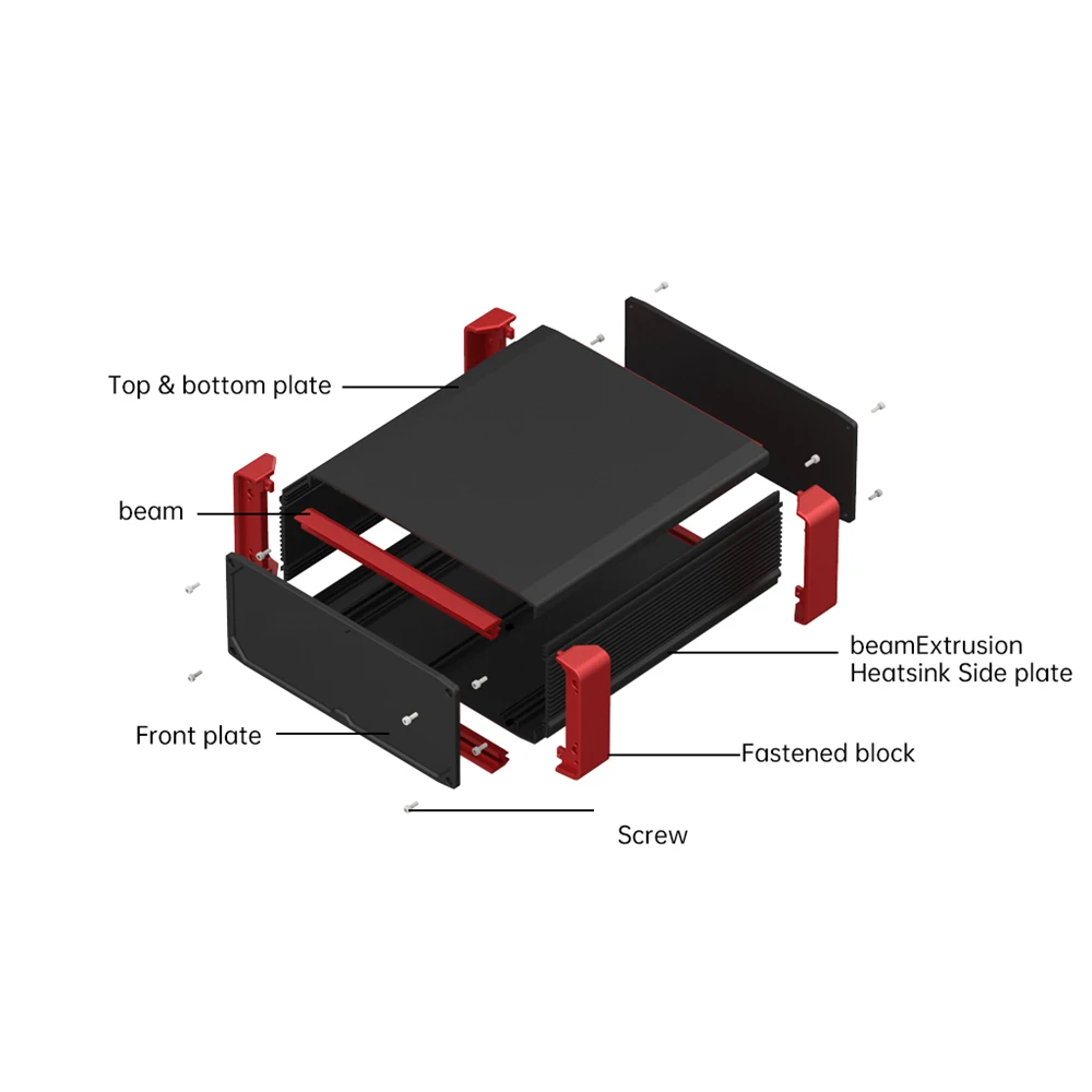Yonggu Oem Custom Metal Medical equipment Chassis Computer 2u Inch Rackmount Enclosure custodia per Server in alluminio