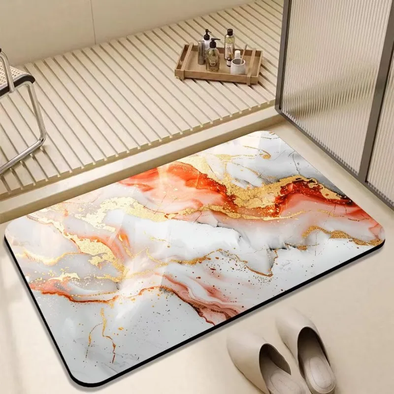Door floor mat, diatom mud, leave-in-wash household water-absorbing non-slip mat, wear-resistant mat, entrance foot pad carpet