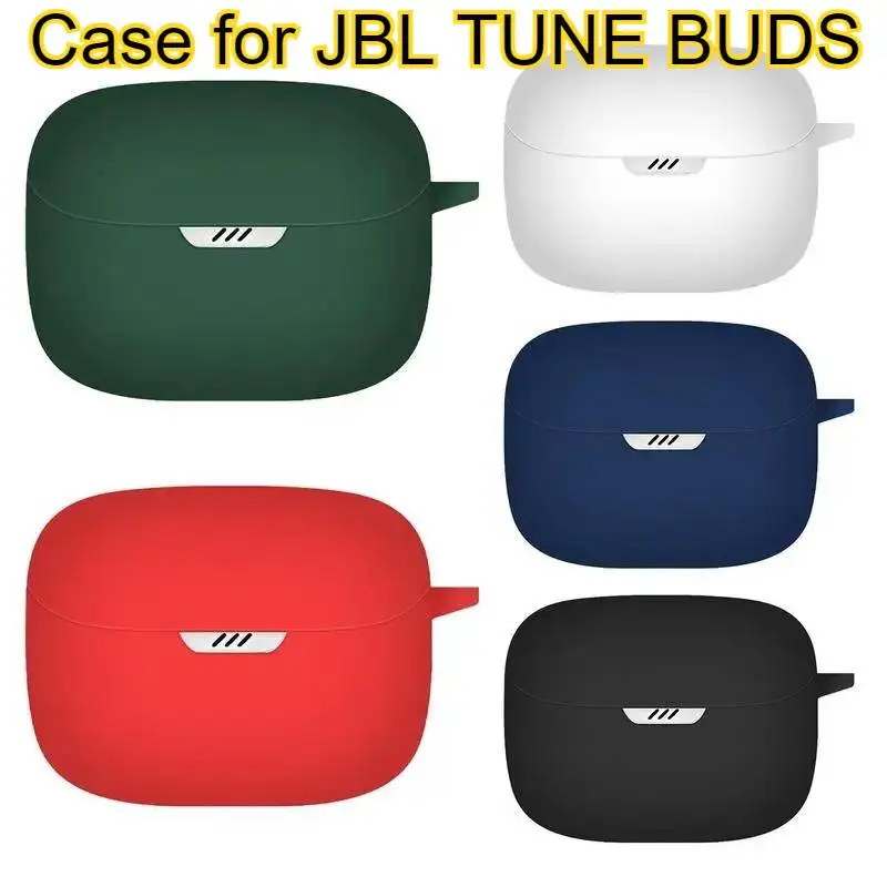 

Silicone Earbud Case For JBL TUNE BUDS BlueTootCompatible Headphone Protective Sleeve Anti-Lost Shockproof Earbuds Cover Case