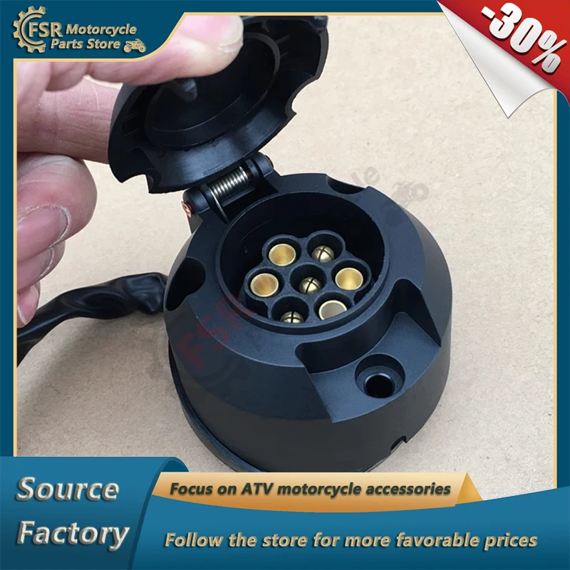 

TRAILER POWER SOCKET,Fits SEGWAY AT5 L/S E5/T3b Snarler AT6 L/S E5/T3b ABS,P/N:U01M04500001,Quad buggy parts