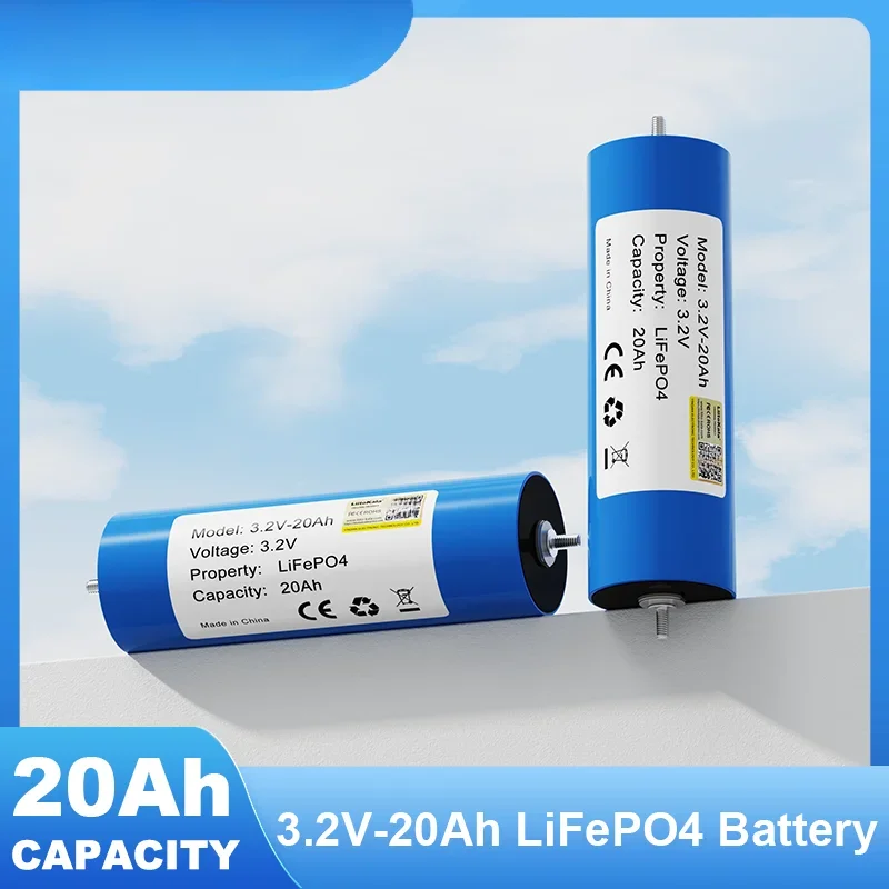 For Motorcycle Car motor batteries Modification Inverter Grade A 3.2V 20Ah Battery LiFePO4 phosphate Cell for 4S 12V 24V