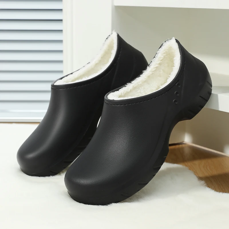 

YRZL Men Slippers Non-Slip Comfortable Warm House Shoes Thermal Indoor Fuzzy Lining Anti-Skid Non-Slip Slippers for Men Winter