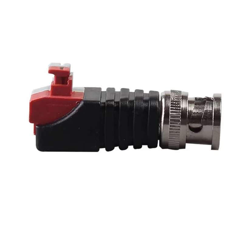 BNC Video Cable Copper Core Interface Pressed Connected Q9 Plug 75-5 BNC Connector Analog Surveillance Camera Welding-free