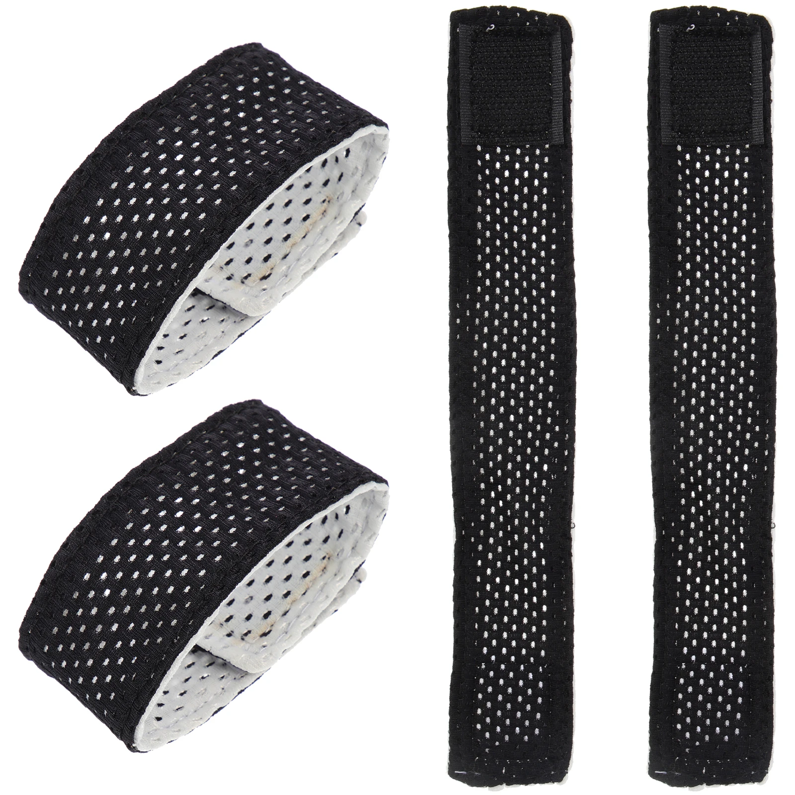 Sangles de manchette antidérapantes réglables, 4 pièces, sangle de fixation de manchette élastique, accessoires réutilisables, sangles de manchette pour manchon, sangle antidérapante