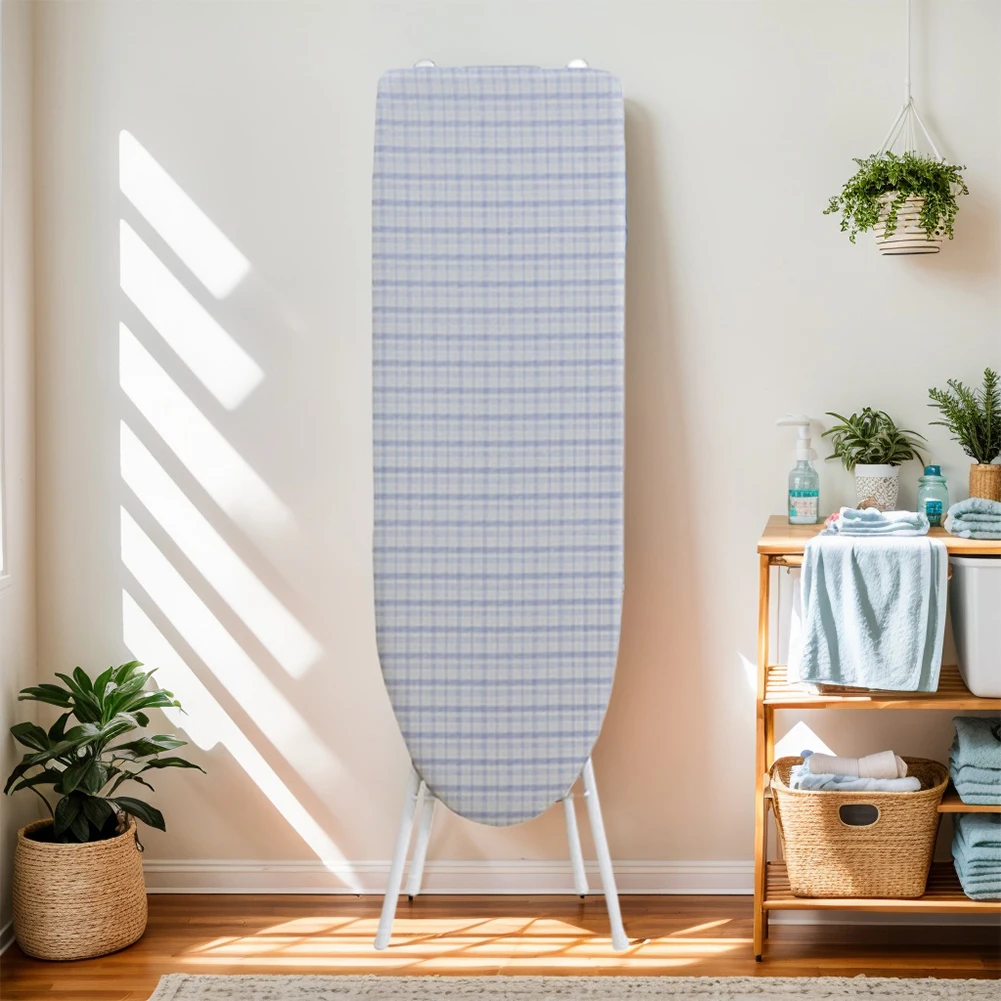 

36 inches Foldable Ironing Board with Heat Resistant Cover Adjustable Height for Home Laundry Room Use Clothing Organization