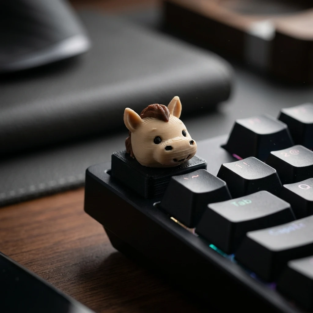 Niu Ma (office worker) modeling, ESC key cap, compatible layout-creative mechanical keyboard decoration, computer key cap