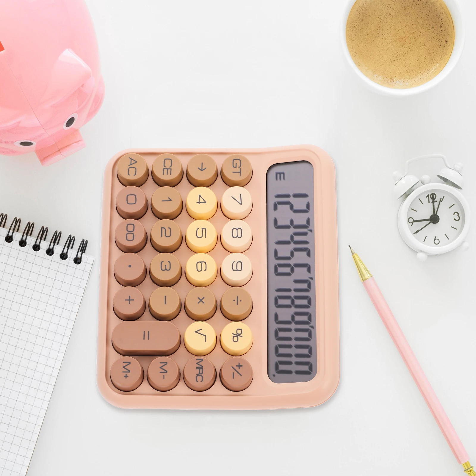 

Dopamine Calculator Desktop Plastic Simple Abs Aesthetic Handheld Portable Small For Students Office Home Use Large Display