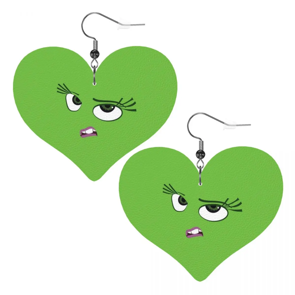 

Custom Inside Out Cartoon Leather Teardrop Earrings for Women Leather Earrings Fashion Lightweight for Parties Holidays