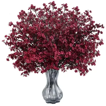 3/5 Pcs Artificial Baby's Breath Fake Flowers for Home Wedding Party Table Arrangements Farmhouse Decoration Faux Gypsophila 1