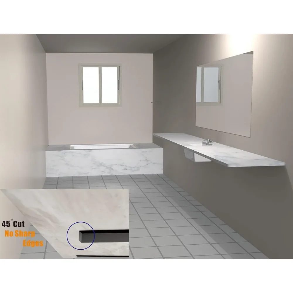 دعامات أرفف معلقة من الفولاذ شديدة التحمل، دعم كونترتوب مخفي للجرانيت، دعامات حائط عائمة، ملحقات صلبة ومتينة