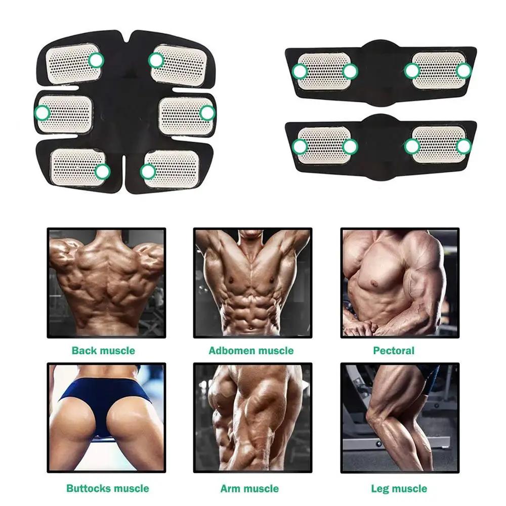 EMS Muscle Stimulator Trainer Smart Fitness Abdominal Training Electric Body Weight Loss Slimming Device