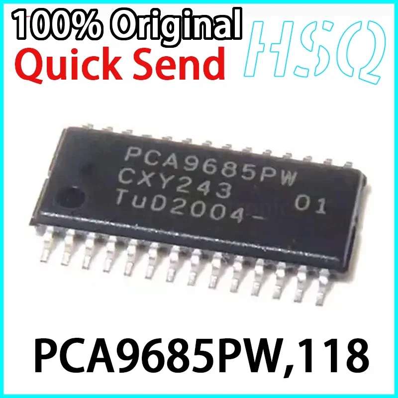 1PCS Original PCA9685PW,118 PCA9685PW TSSOP-28 I2C 5V Voltage Source LED Controller Chip