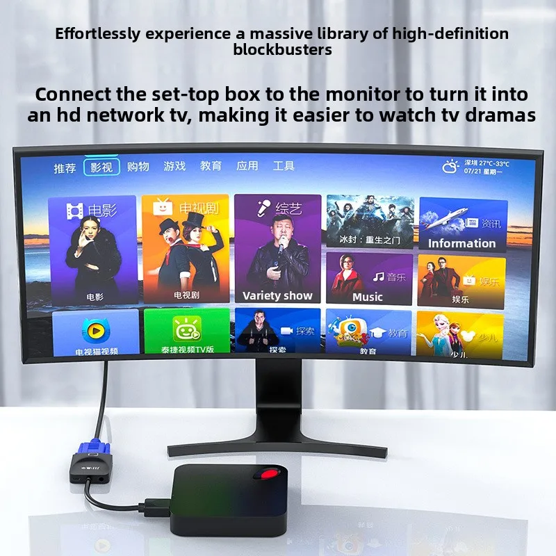 HDMI To VGA Converter with Audio, Gold-Plated Connectors, External USB Power, for PC Laptop Projector, Hot Sale