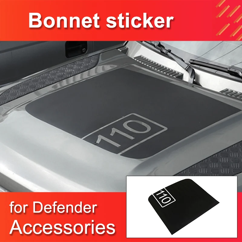 

Bonnet sticker for Land Rover Defender 110 Accessories Car Hood Sticker Automotive film accessories for Defender 130