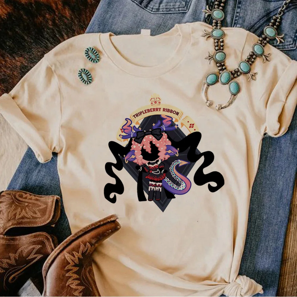 Shadow Milk Cookie T Shirt Men Women Cartoon Harajuku Short Sleeve T-shirt Anime Harajuku Streetwear Unisex Tees Streetwear