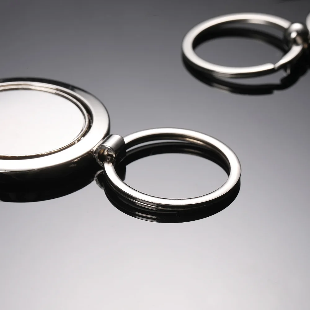 Personalized Fashionable Simple Key Chain Car Rotating Circular Various Styles And Specifications Accessories Keychains Gift
