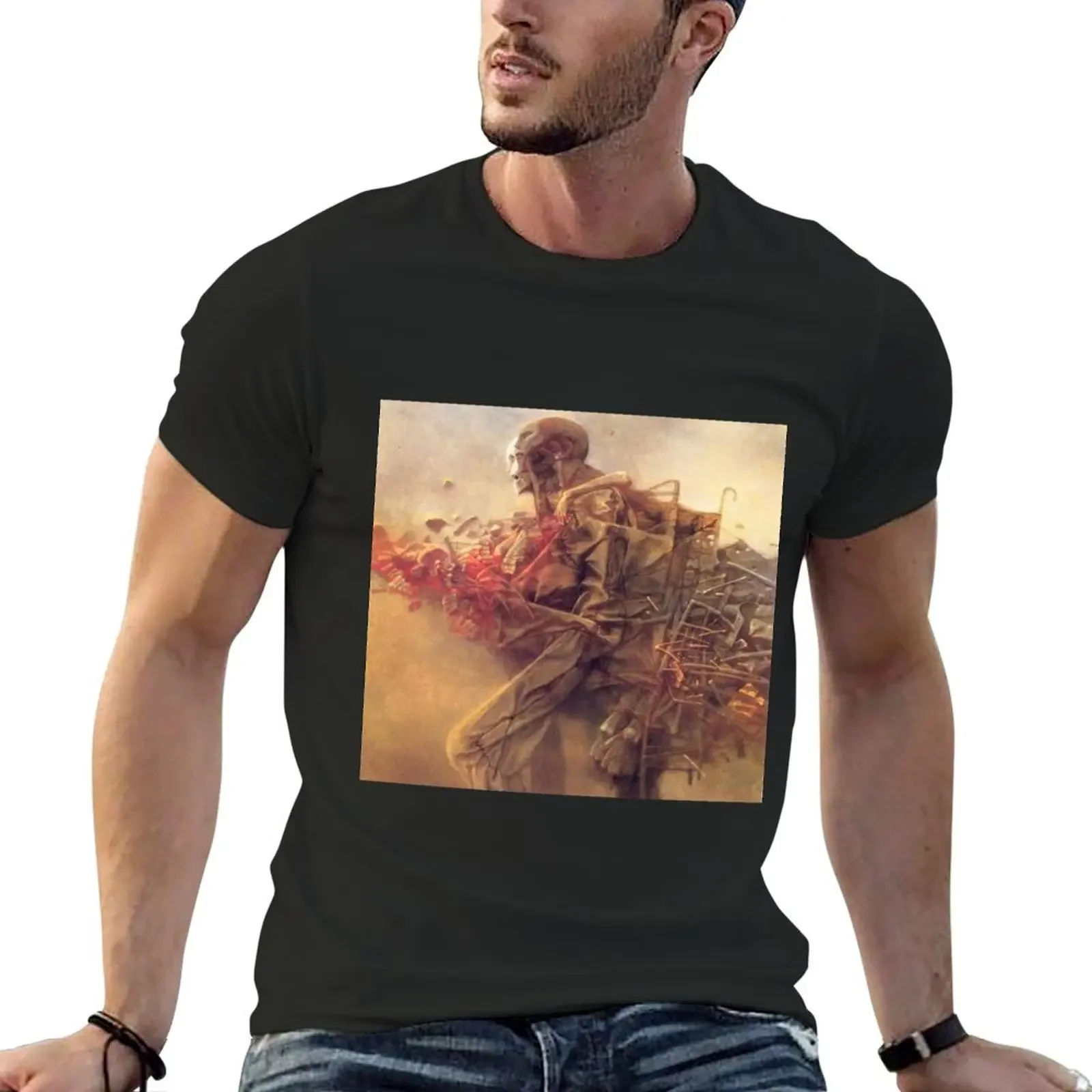 zdzislaw beksinski T-Shirt for a boy plain mens designer t shirt