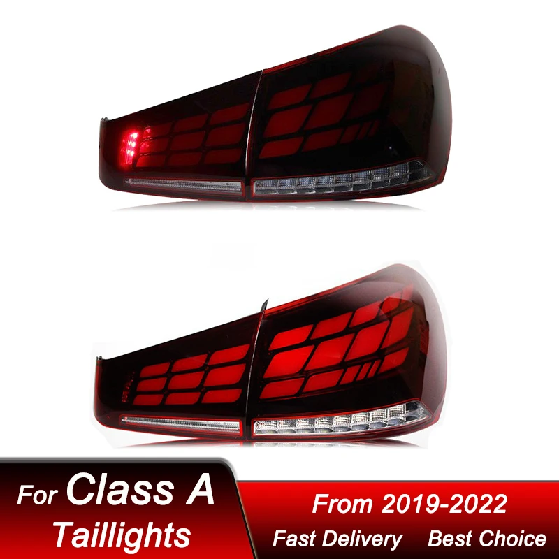 

Hot Car styling Tail Lights For Mercedes-Benz A Class A 19-22 new style full LED Dynamic Turn Signal Light Tail Lamp Assembly