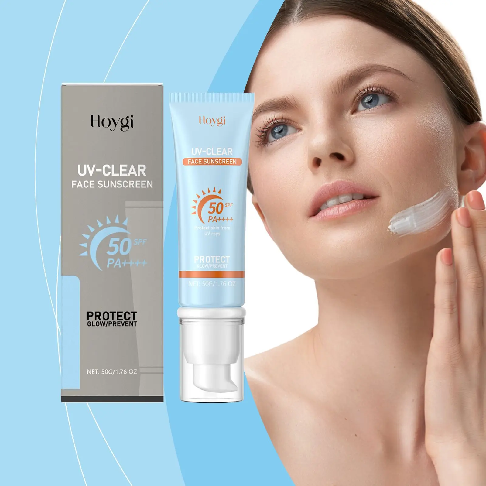 HOYGI Gentle Moisturizing Protective Cream, lightweight texture for outdoor use, non-greasy, gently nourishing and moisturizing