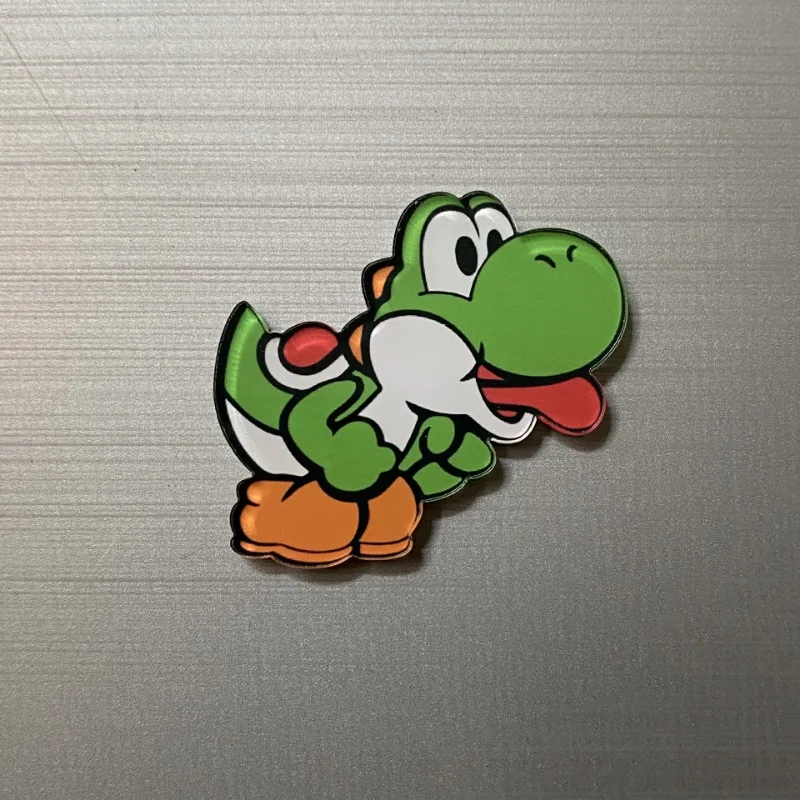 Super Mario Bros Fridge Magnets Anime Refrigerator Decoration Toys Message Board Reminder Cartoon Cute Acrylic Magnetic Stickers