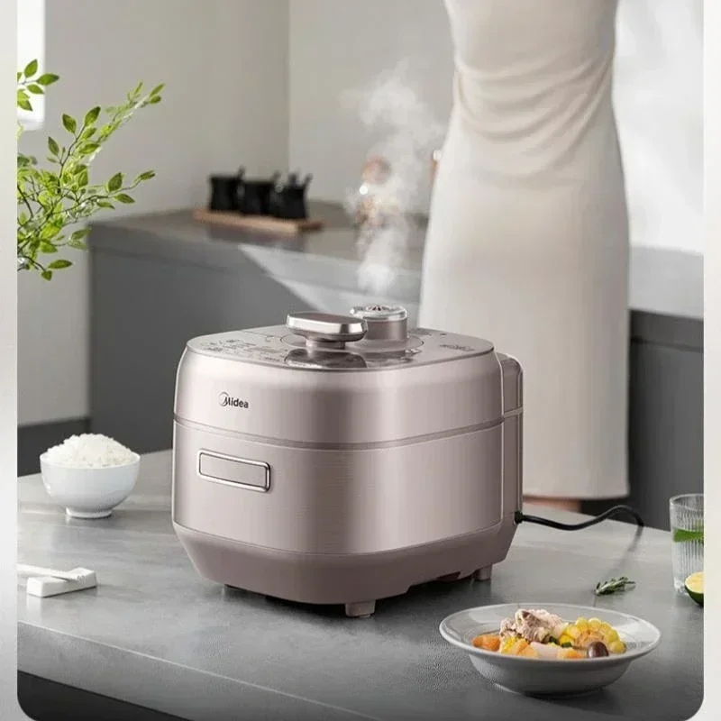 ميديا طنجرة الضغط 8 دقائق الطبخ السريع 5L جهاز طهي الأرز IH قوة شرسة 1600 واط التحكم باللمس طباخ كهربائي 2 الأواني الداخلية 220 فولت