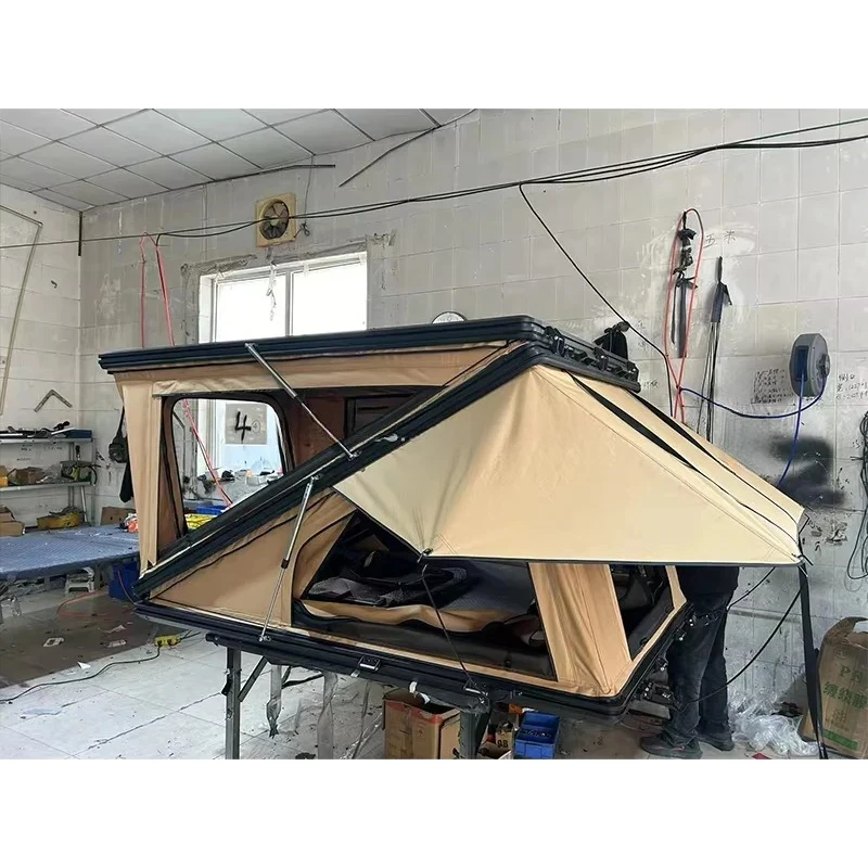 

Палатка на крышу автомобиля Weight Triangle Hardshell, двухместная, из алюминия, для кемпинга, жесткая, с откидной крышей