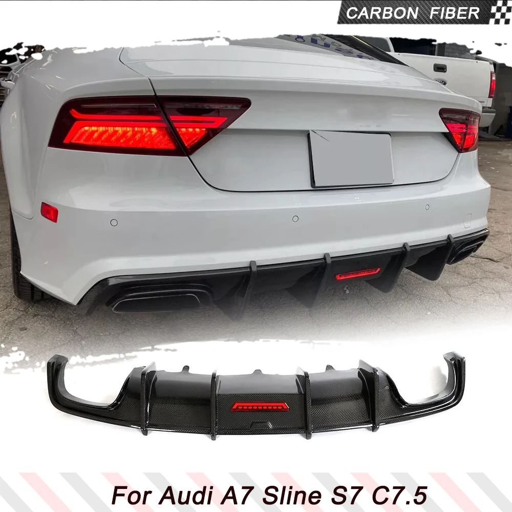 

Автомобильный задний бампер из углеродного волокна для Audi A7 Sline S7 C7.5 2016-2018