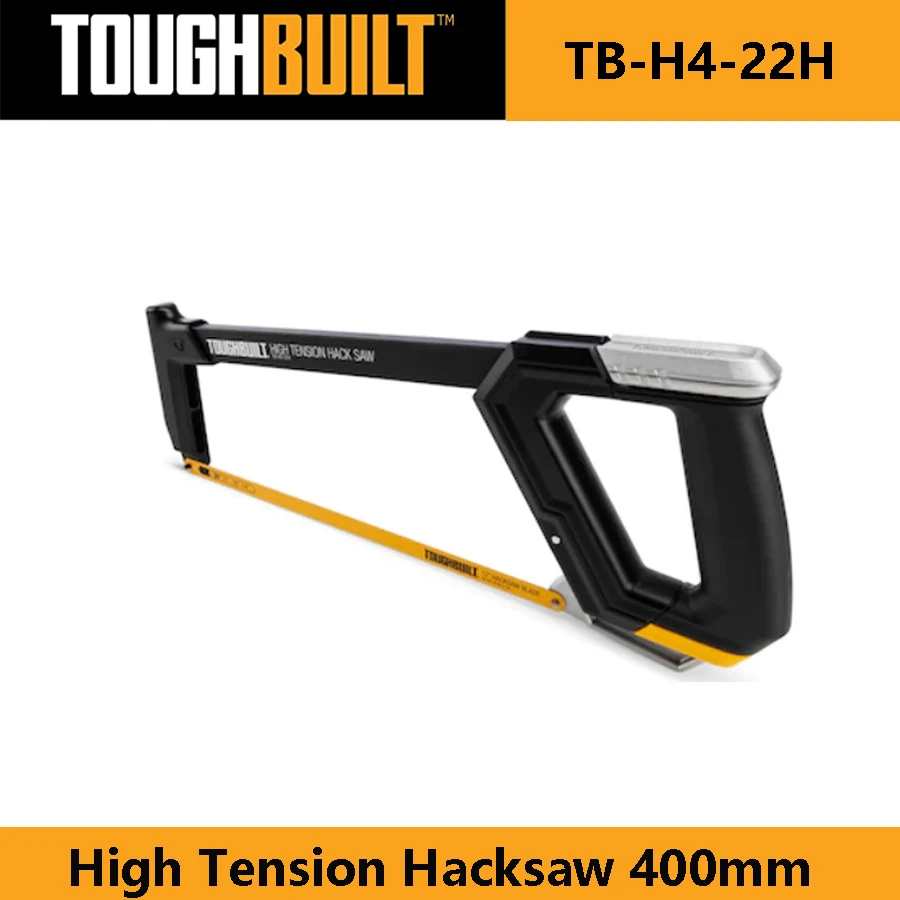 

TOUGHBUILT TB-H4-22H 12inch High Tension Hacksaw 400mm Hand-held Hacksaw Garden Saw Toughbuilt Cutting Hand Tools